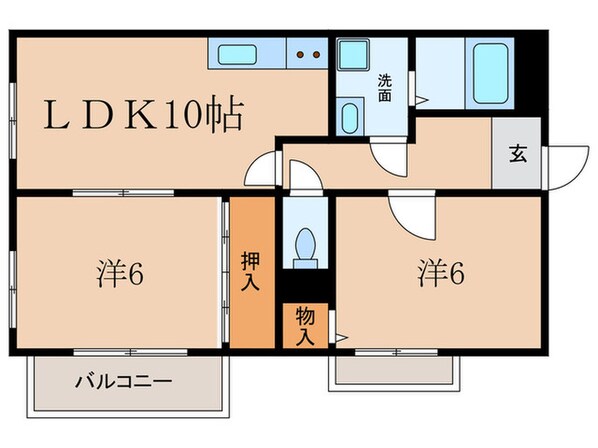 フュテュール尼崎の物件間取画像